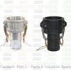 Camlock Part C Couplings - Farm & Industrial Spares Mallow Co Cork