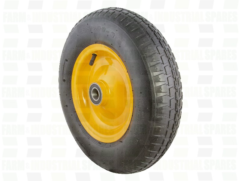 Wheelbarrow Wheel 400X8X4PR C W 6205 Bearing FARM AND INDUSTRIAL SPARES