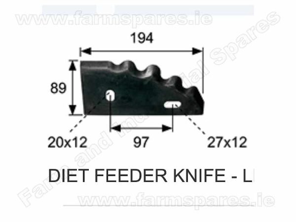 diet feeder knife left hand to suit abbey/peecon tub wagon-Farm-and-Industrial-Spares-Mallow-Cork