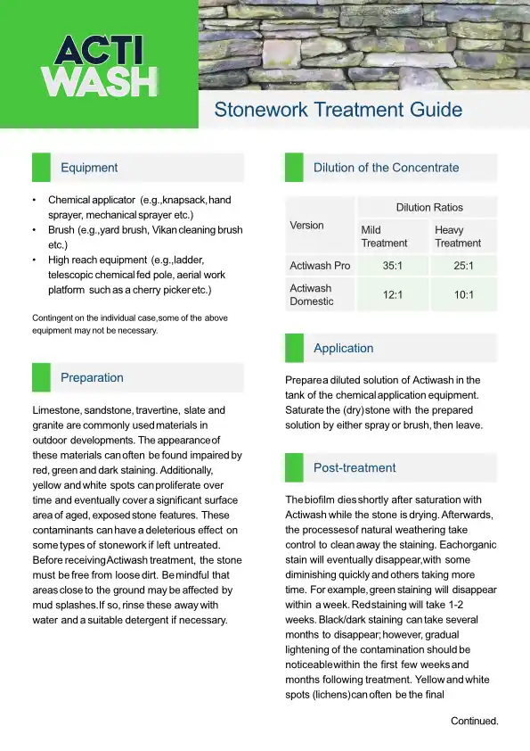 stonework treatment guide farm industrial spares cover