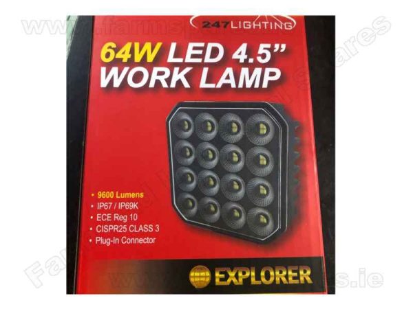 9000 lumen 64w 4.5” worklight